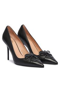Love Moschino - LOVE MOSCHINO Szpilki JA10449G0NIA0000 Czarny. Kolor: czarny. Materiał: skóra. Obcas: na szpilce