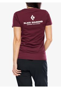 Koszulka bawełniana damska Black Diamond Equipment For Alpinists SS Tee. Kolor: czerwony. Materiał: bawełna