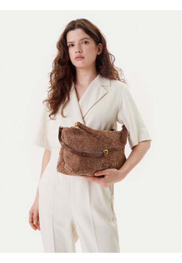 Gianni Chiarini Torebka Anais BS 11186 LDN-PL Brązowy. Kolor: brązowy. Materiał: skórzane, zamszowe