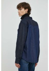 Levi's® - Levi's koszula jeansowa męska kolor granatowy regular z kołnierzykiem klasycznym. Okazja: na spotkanie biznesowe. Typ kołnierza: kołnierzyk klasyczny. Kolor: niebieski. Materiał: jeans. Styl: klasyczny #3