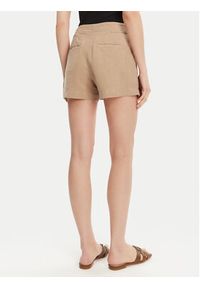 Guess Szorty materiałowe W5GD1J WG8N0 Beżowy Relaxed Fit. Kolor: beżowy. Materiał: lyocell