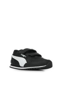 Trenerzy dla dzieci Puma ST Runner V3. Zapięcie: rzepy. Kolor: czarny, niebieski. Sport: turystyka piesza