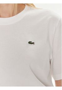 Lacoste T-Shirt TF7215 Biały Slim Fit. Kolor: biały. Materiał: bawełna #4