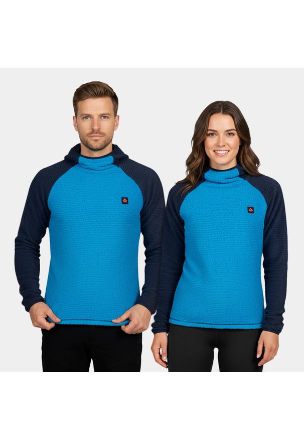 Bluza Primaloft męska Alpinus Eio. Kolor: niebieski. Materiał: polar. Technologia: Primaloft. Sport: turystyka piesza