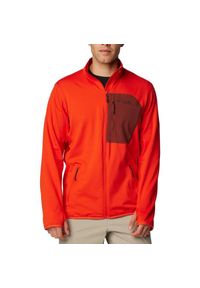 columbia - Bluza Sportowa Męska Columbia Tirple Canyon Grid Fleece Full Zip. Kolor: czerwony