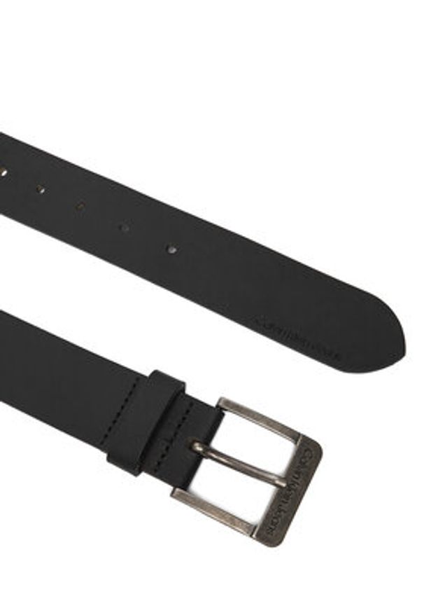 Calvin Klein Jeans Pasek Męski Monogram Hardware 35Mm K50K510065 Czarny. Kolor: czarny. Materiał: skóra