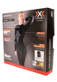 X-Bionic Bielizna termoaktywna górna Energizer 4.0 NGYT06W19W Czarny Slim Fit. Kolor: czarny. Materiał: syntetyk #5