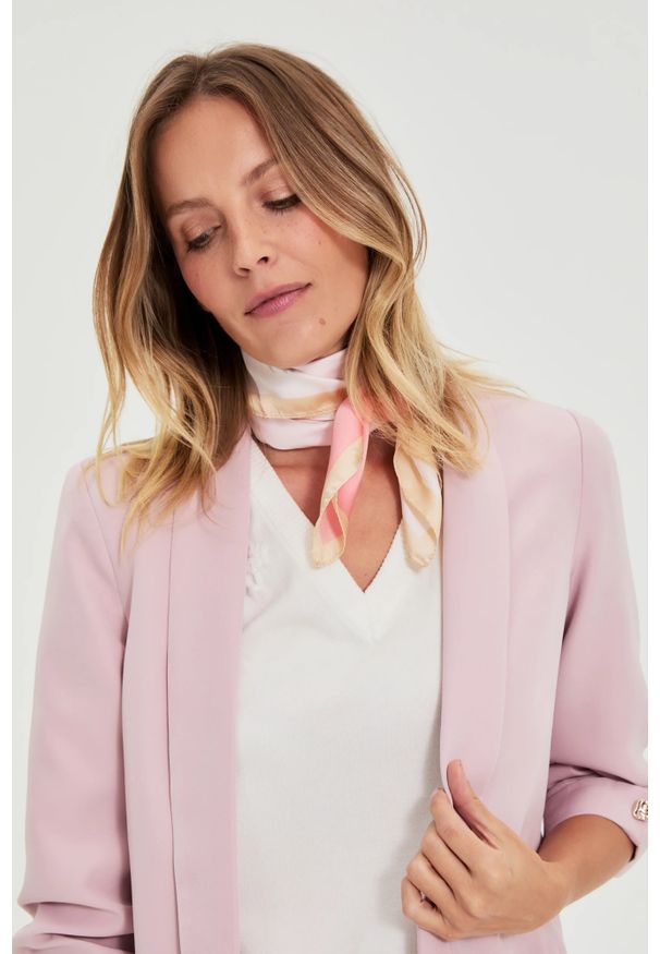 MOODO - Apaszka różowa. Kolor: różowy. Materiał: poliester