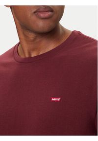 Levi's® T-Shirt Original Housemark 56605-0300 Bordowy Standard Fit. Kolor: czerwony. Materiał: bawełna #4
