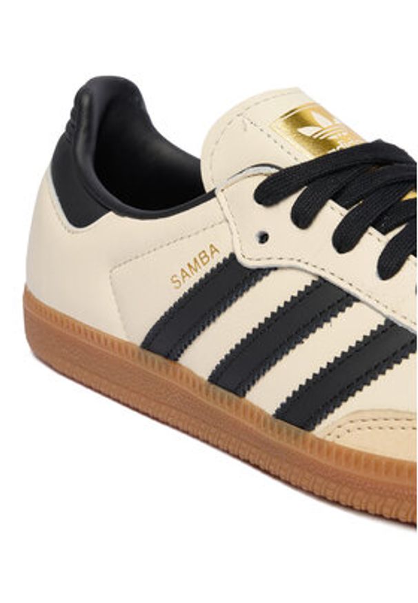 Adidas - adidas Sneakersy Samba Og ID0478 Beżowy. Kolor: beżowy. Materiał: skóra