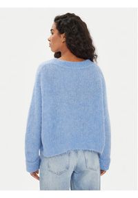 AMERICAN VINTAGE - American Vintage Sweter Bymi BYM18AE24 Niebieski Regular Fit. Kolor: niebieski. Materiał: wełna. Styl: vintage #5