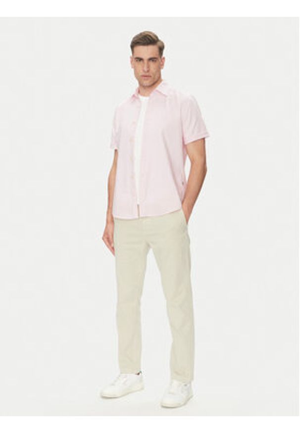 BOSS Koszula Rash_2 50537332 Różowy Regular Fit. Kolor: różowy. Materiał: bawełna