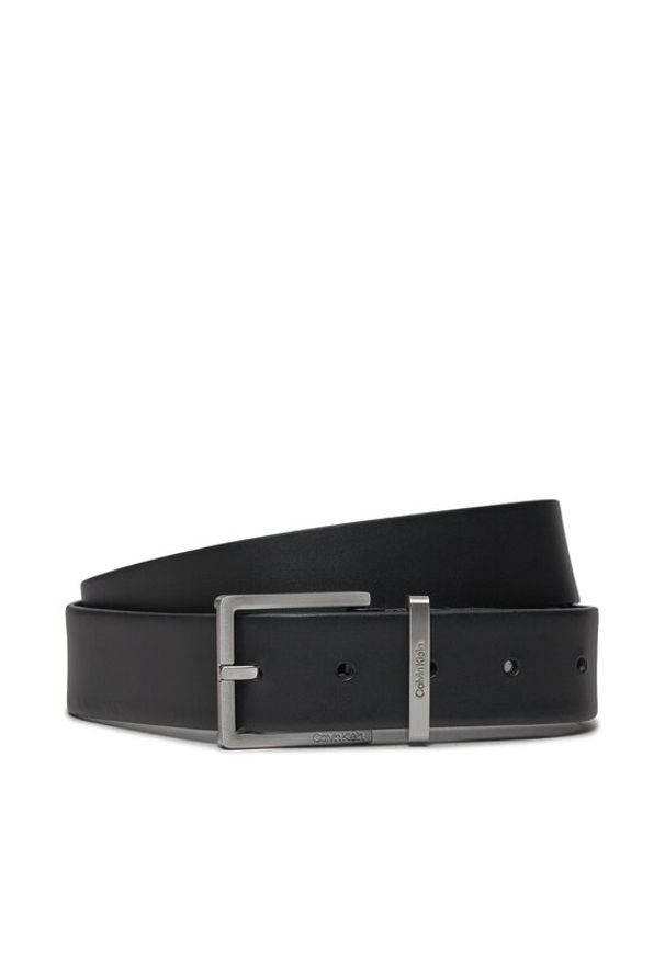 Calvin Klein Pasek Męski Casual Adj. Belt 3.5Cm K50K504301 Czarny. Kolor: czarny. Materiał: skóra. Styl: casual