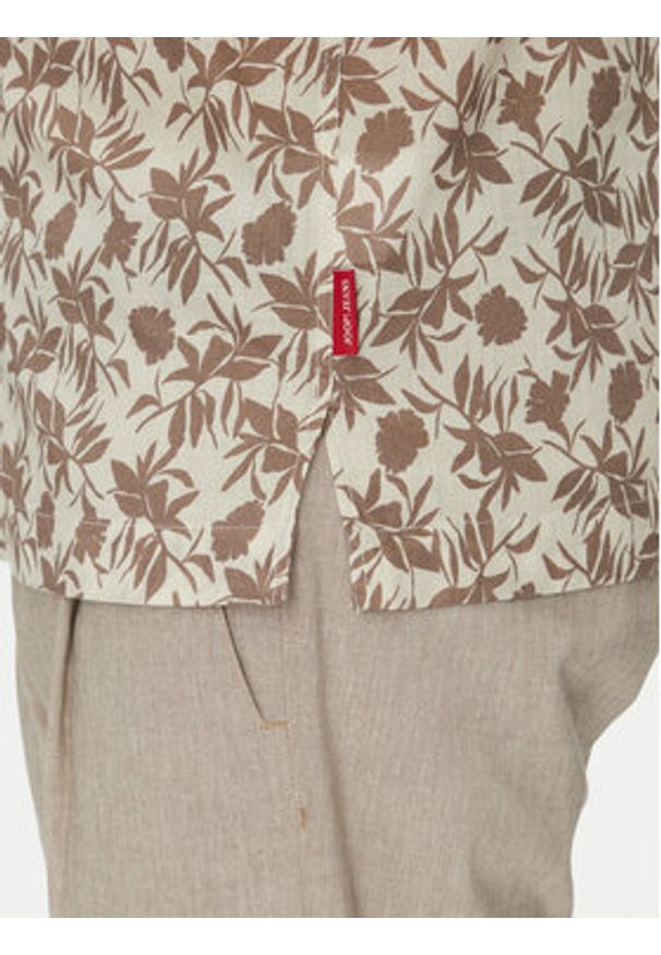 JOOP! Jeans Koszula 15 JJSH-105Hanes 30045987 Beżowy Casual Fit. Okazja: na co dzień. Kolor: beżowy. Materiał: bawełna. Styl: casual