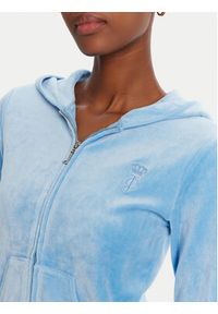 Juicy Couture Bluza Robyn JCSEBJ007 Niebieski Slim Fit. Kolor: niebieski. Materiał: welur, bawełna #3