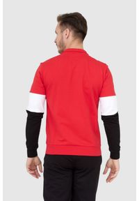 EA7 Emporio Armani - EA7 Czarno-czerwony dres męski z bluzą na suwak. Kolor: wielokolorowy. Materiał: dresówka #4