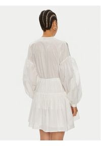 Pinko Sukienka codzienna Baaria 103741 A1XN Biały Regular Fit. Okazja: na co dzień. Kolor: biały. Materiał: bawełna. Typ sukienki: proste. Styl: casual #5