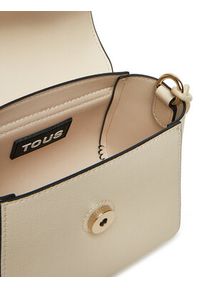 Tous - TOUS Torebka Mini Bolso Bandolera T Lucia 2002036901 Beżowy. Kolor: beżowy. Materiał: skórzane