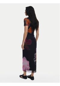 Desigual Sukienka codzienna Roterdam 25SWVK12 Czarny Slim Fit. Okazja: na co dzień. Kolor: czarny. Materiał: syntetyk. Typ sukienki: proste. Styl: casual