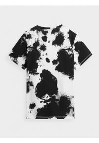 outhorn - T-shirt oversize z nadrukiem damski. Okazja: na co dzień. Materiał: bawełna, materiał. Wzór: nadruk. Styl: sportowy, casual #2