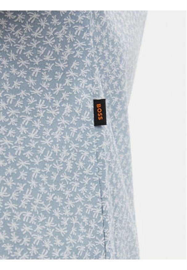 BOSS Koszula Rash 50559628 Niebieski jasny Regular Fit. Kolor: niebieski. Materiał: bawełna