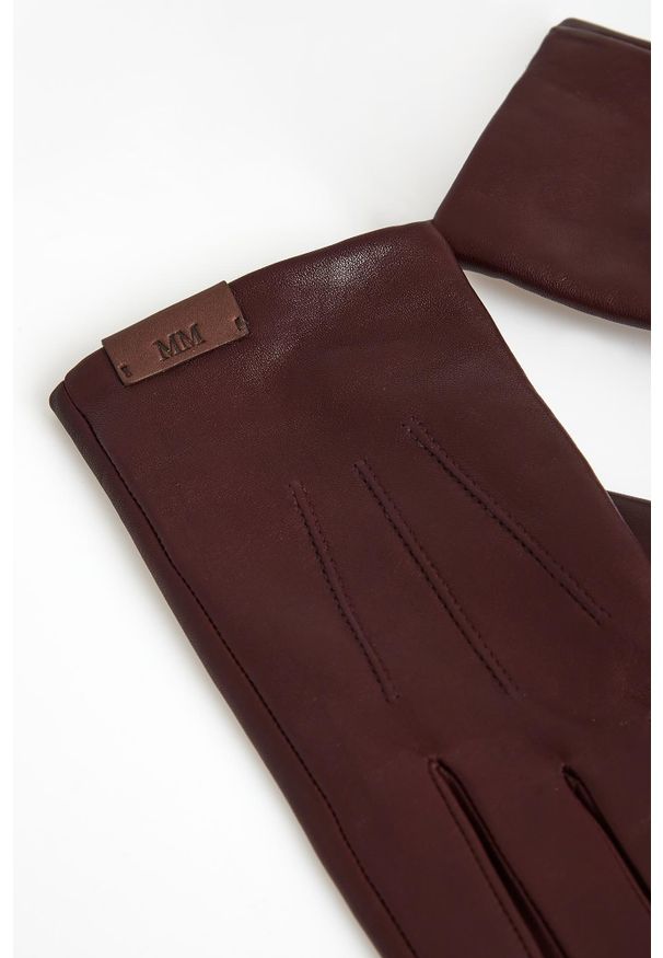 Rękawiczki damskie skórzane Lemma MM. Materiał: skóra