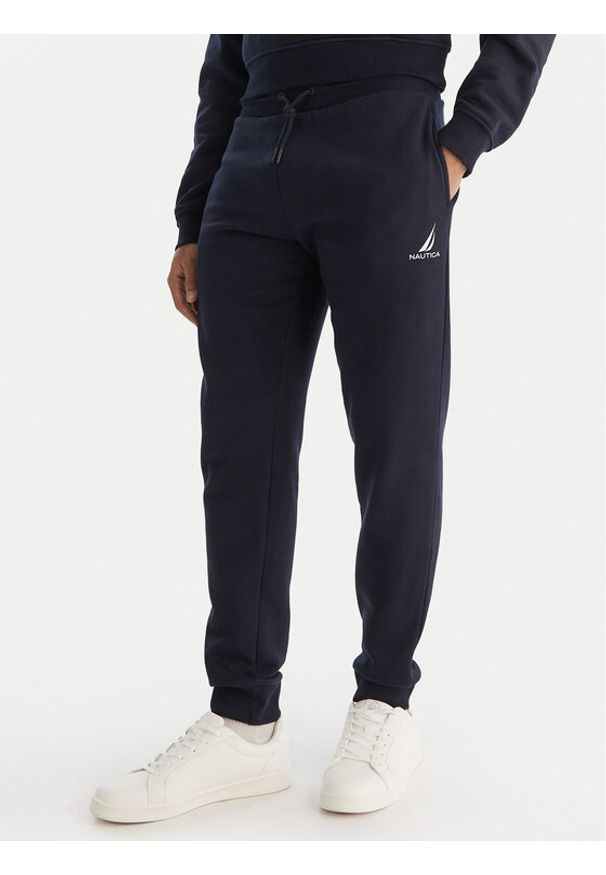 Nautica Spodnie dresowe N1T04063 Granatowy Regular Fit. Kolor: niebieski. Materiał: bawełna, syntetyk