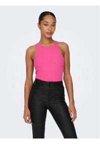 only - ONLY Top Kenya 15234659 Różowy Regular Fit. Kolor: różowy. Materiał: bawełna