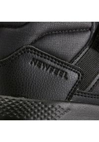 Decathlon - Buty dla dzieci Newfeel Resist Waterproof. Zapięcie: rzepy. Kolor: czarny, szary, wielokolorowy. Materiał: materiał, kauczuk. Sport: turystyka piesza