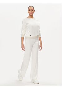 Liu Jo Sport Spodnie dzianinowe TA4052 MS005 Écru Bootcut Fit. Materiał: syntetyk. Styl: sportowy #5