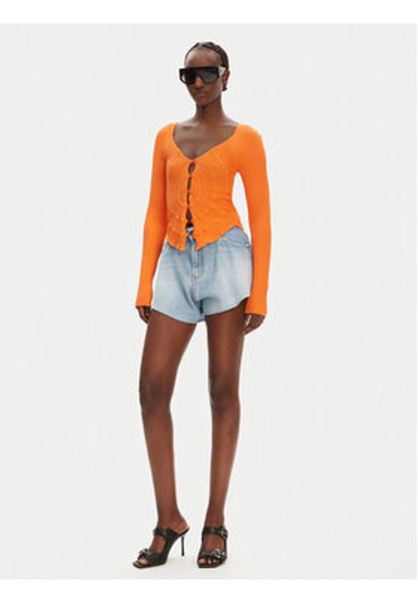 Pinko - PINKO Szorty jeansowe Calma 100395 A2OC Niebieski Relaxed Fit. Kolor: niebieski. Materiał: bawełna