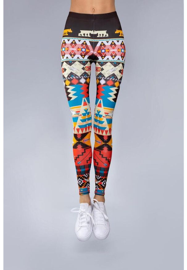 Legginsy sportowe damskie DEEP TRIP Peru. Kolor: wielokolorowy