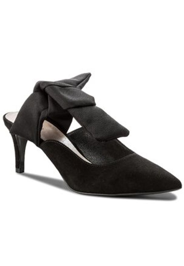 Gino Rossi Klapki Rumi DLH775-AB3-4900-9900-0 Czarny. Kolor: czarny. Materiał: skóra, zamsz