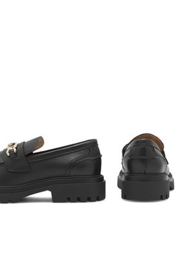 Eva Minge Loafersy ANGE-1018 Czarny. Kolor: czarny. Materiał: skóra
