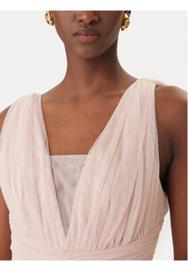Rinascimento Sukienka koktajlowa CFC0127839003 Różowy Slim Fit. Kolor: różowy. Materiał: syntetyk. Styl: wizytowy