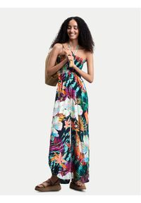 Desigual Kombinezon Daikiri 26SWPW57 Kolorowy Regular Fit. Materiał: wiskoza. Wzór: kolorowy #1