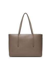 Calvin Klein Torebka Foil Logo Tote W/Pouch LV04F3274G Beżowy. Kolor: beżowy. Materiał: skórzane #8