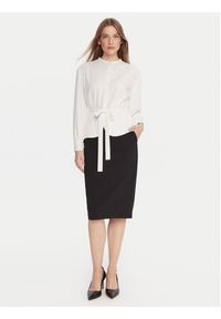 French Connection Koszula 72ZBU Biały Regular Fit. Kolor: biały. Materiał: syntetyk #5