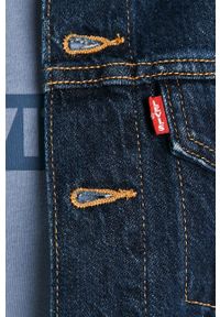 Levi's® - Levi's - Kurtka jeansowa. Okazja: na spotkanie biznesowe. Kolor: niebieski. Materiał: jeans. Styl: biznesowy