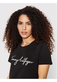 TOMMY HILFIGER - Tommy Hilfiger T-Shirt Heritage Crew Neck Graphic Tee WW0WW24967 Czarny Regular Fit. Kolor: czarny. Materiał: bawełna #7