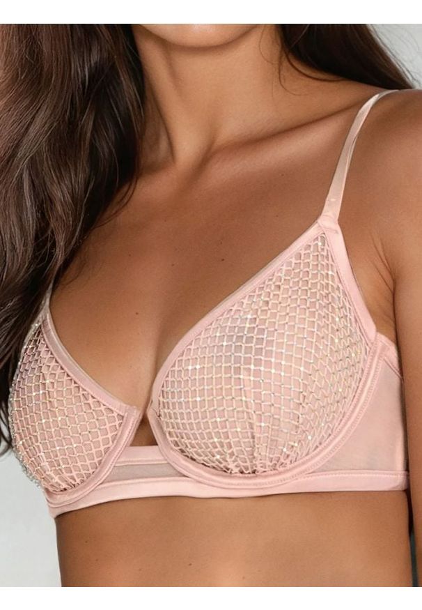 Sinsay - Biustonosz z cyrkoniami - złoty. Kolor: złoty