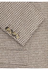 Pako Lorente - Brązowa marynarka w pepitkę. Okazja: na co dzień. Kolor: brązowy. Materiał: poliester, elastan, wiskoza. Sezon: wiosna. Styl: casual #7