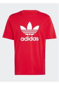 Adidas - adidas T-Shirt adicolor Trefoil IR8009 Czerwony Regular Fit. Kolor: czerwony. Materiał: bawełna #4