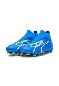 Buty do piłki nożnej męskie Puma Ultra Match. Kolor: niebieski. Materiał: materiał, syntetyk. Szerokość cholewki: normalna. Sport: piłka nożna