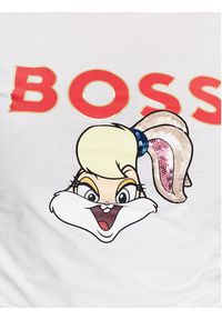 BOSS - Boss T-Shirt 50484941 Biały Slim Fit. Kolor: biały. Materiał: bawełna #5