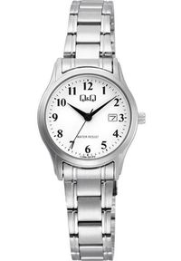 Zegarek Q&Q C28A-001P damski klasyczny biała tarcza cyfry datownik .. Kolor: biały. Styl: klasyczny #1
