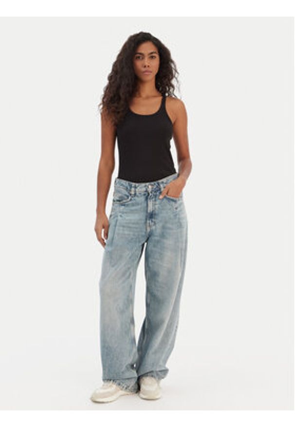 BOSS Top Epetite 50554664 Czarny Slim Fit. Kolor: czarny. Materiał: bawełna