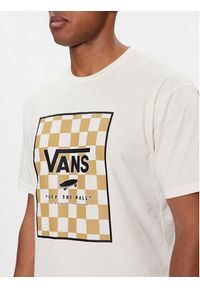 Vans T-Shirt Mn Classic Print Box VN0A5E7Y Écru Classic Fit. Materiał: bawełna. Wzór: nadruk