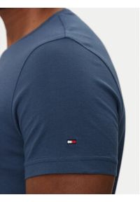 TOMMY HILFIGER - Tommy Hilfiger T-Shirt Logo MW0MW11797 Niebieski Regular Fit. Kolor: niebieski. Materiał: bawełna #5