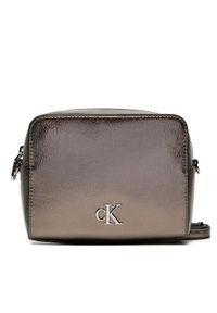 Calvin Klein Jeans Torebka Minimal Monogram Camera Bag Tum K60K612728 Szary. Kolor: szary. Materiał: skórzane #1